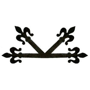 Florence Fleur De Lis Iron "K" Plate - Old West Iron