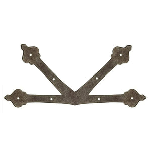 French Country Revival Iron "K" Plate - Old West Iron