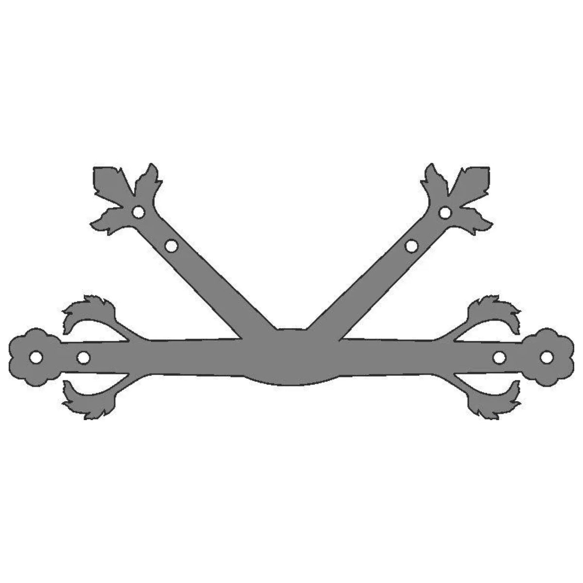 German Castle Iron "K" Plate - Old West Iron