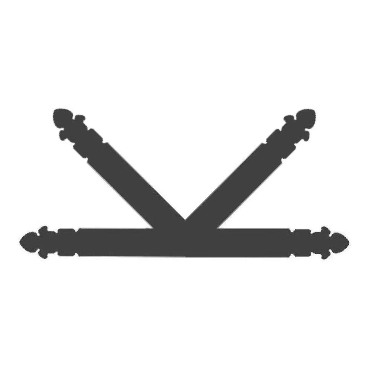 Spanish Cathedral Iron "K" Plate - Old West Iron