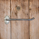 Hammered Iron TP Holder - Oval Backplates - Old West Iron