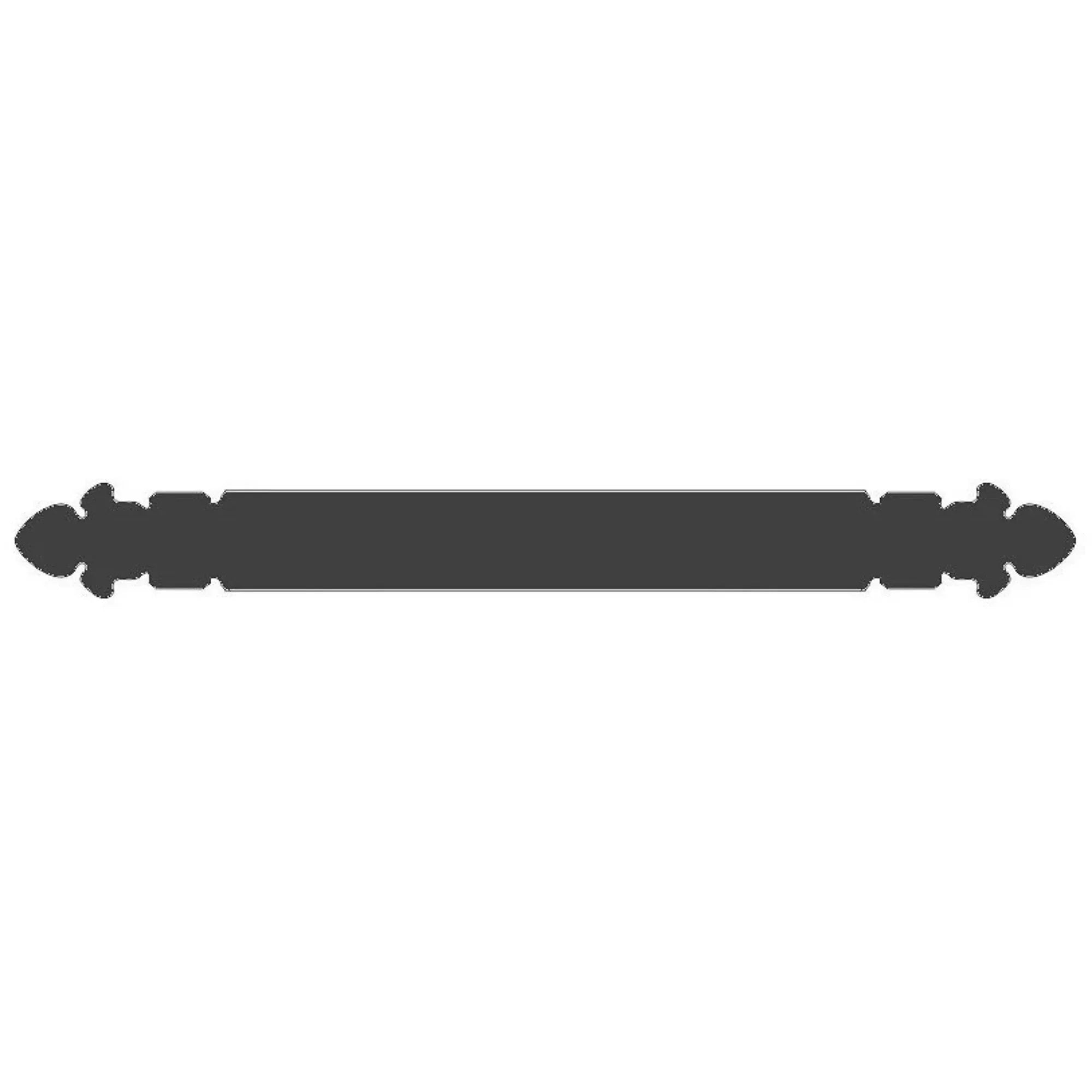 Spanish Cathedral Iron Straight Plate - Old West Iron