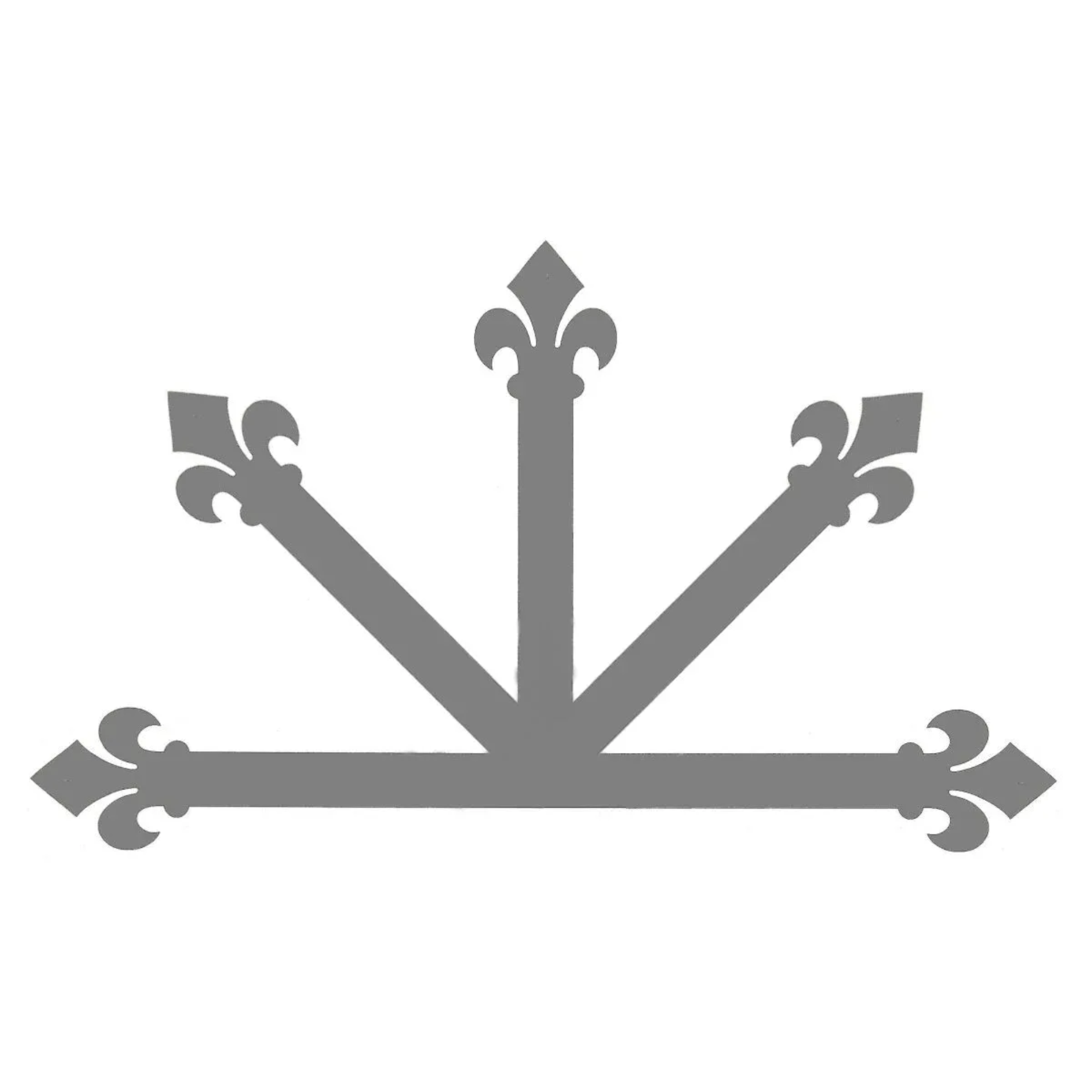 Dunmow Crest Fleur De Lis Iron Center Plate