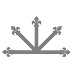 Dunmow Crest Fleur De Lis Iron Center Plate