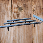 Hand forged modern industrial drawer pulls