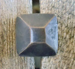2" Square Hammered Pyramid Head Nails - Old West Iron