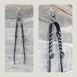 Hand-Forged Fireplace Tongs 23 1/2" - Old West Iron
