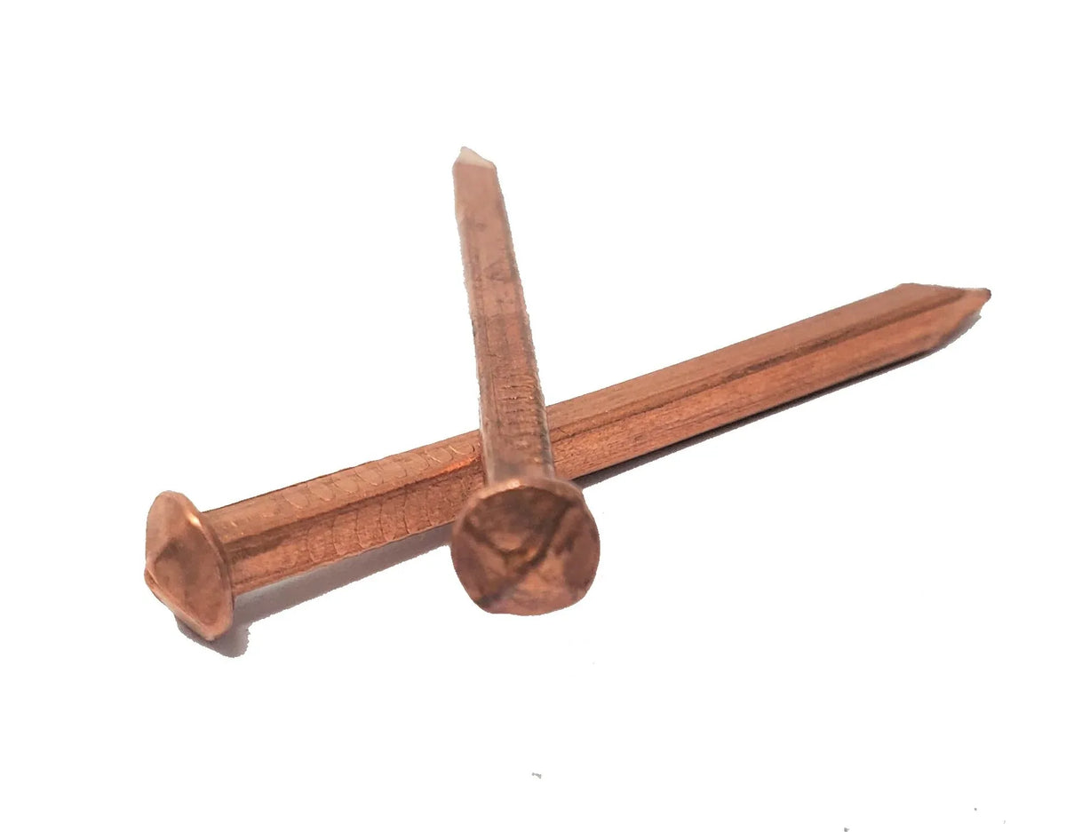 #12 x 2" Tiny Copper Rose Head Nail - Old West Iron
