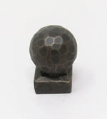 Rustic Hammered Ball Cabinet Knob - Old West Iron