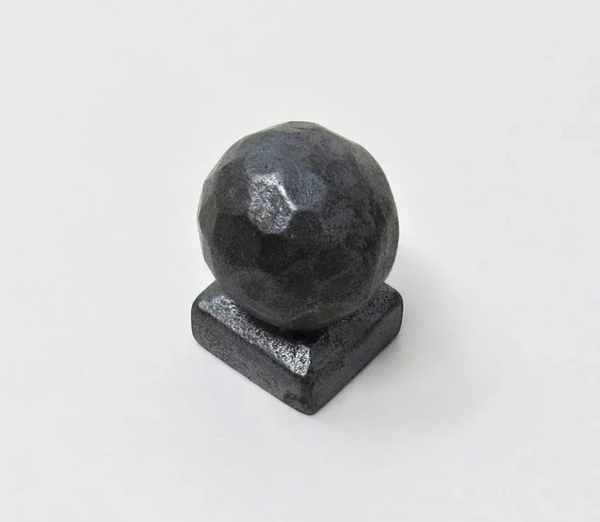 Rustic Hammered Ball Cabinet Knob - Old West Iron