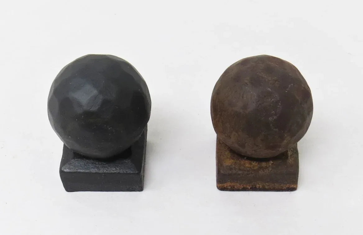 Rustic Hammered Ball Cabinet Knob - Old West Iron