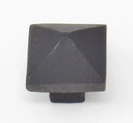 Small Square Pyramid Cabinet Knob - Old West Iron