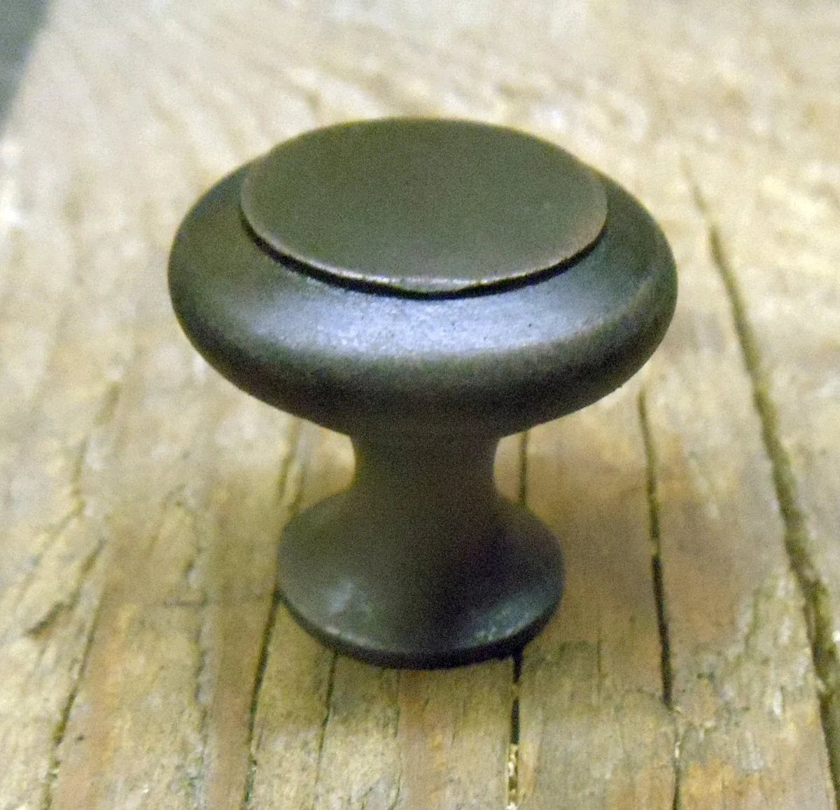 Round Modern Iron Cabinet Knob - Old West Iron