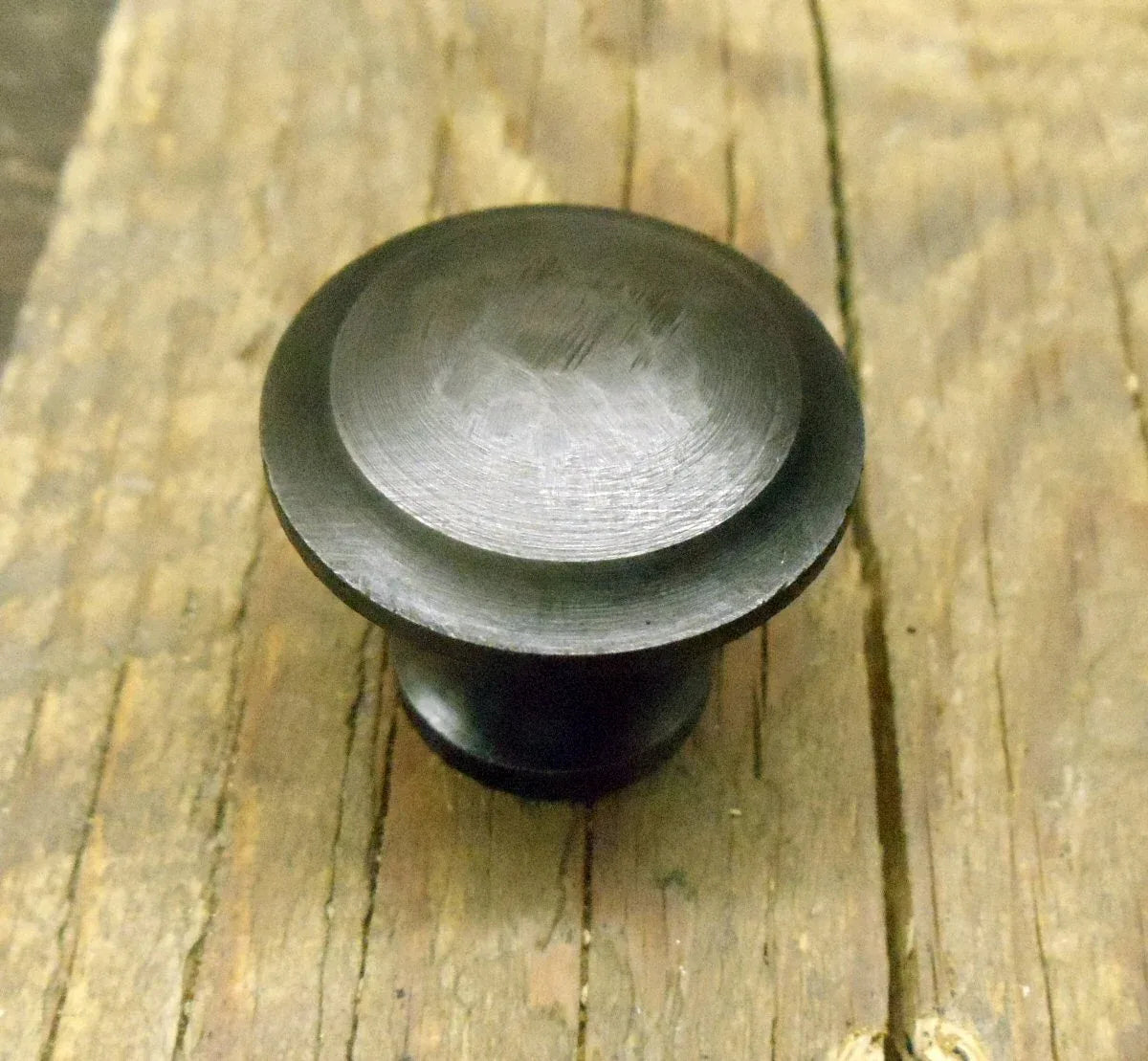 Round Contemporary Iron Cabinet Knob - Old West Iron