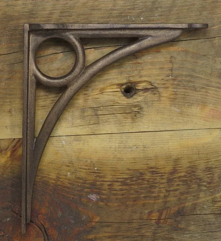 Cast Iron Corbel w/Circle / Metal Shelf Bracket - Old West Iron