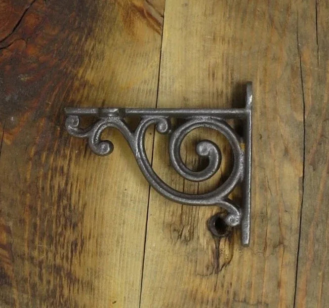 Small Scrolled Iron Corbel / Shelf Bracket - Old West Iron