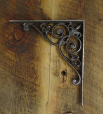 Fleur De Lis Iron Corbel / Decorative Shelf Bracket - Old West Iron
