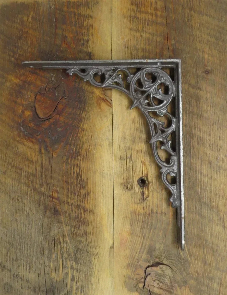 Gothic Iron Corbel / Open Shelf Bracket - Old West Iron