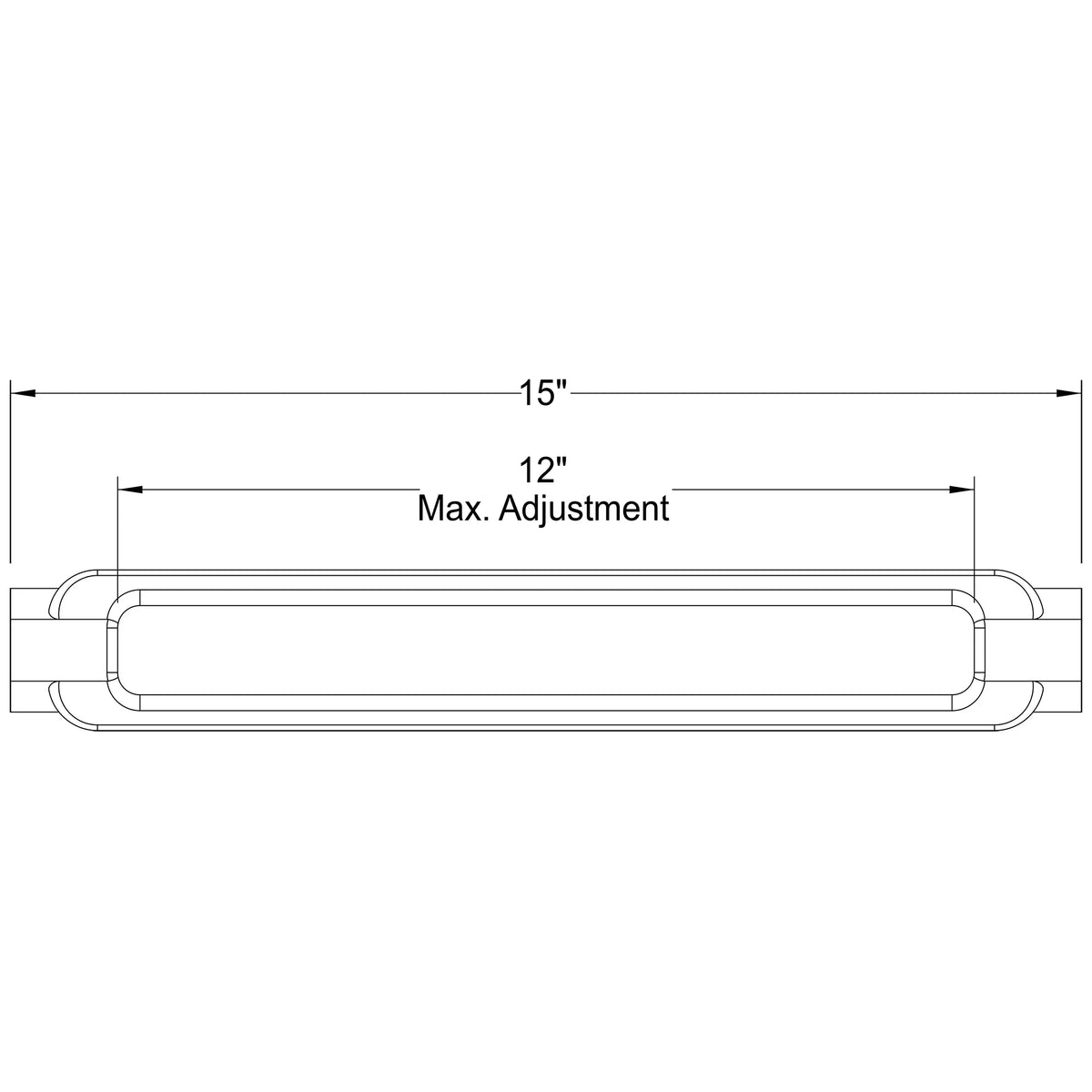 1" dia. Turnbuckle Body - Old West Iron