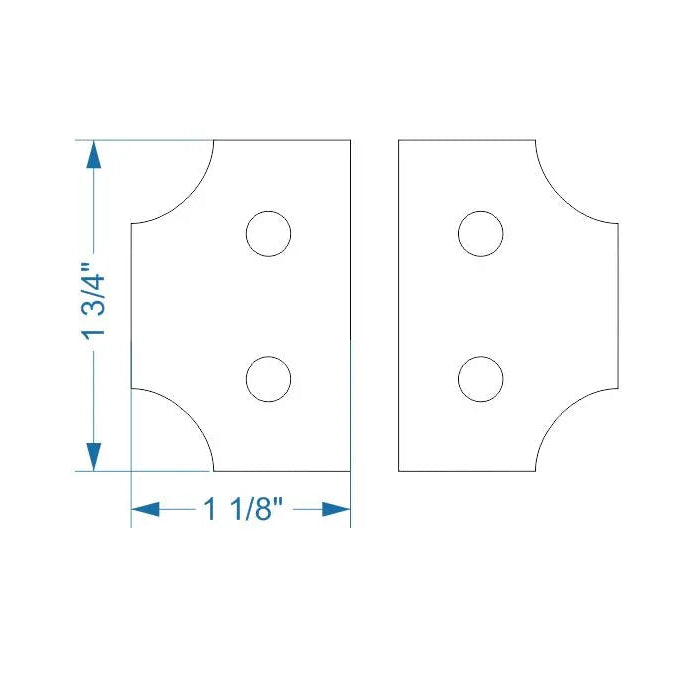 Transitional Iron Hinge - Old West Iron