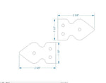 Rustic Iron Hinge - Old West Iron