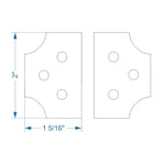 Transitional Iron Hinge - Old West Iron