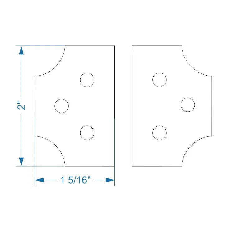 Transitional Iron Hinge - Old West Iron