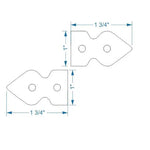 Rustic Iron Hinge - Old West Iron