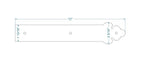 Mediterranean Wrought Iron Garage Door Dummy Hinge Strap - Old West Iron