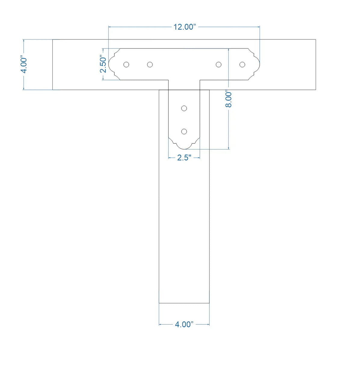 Classic Iron T Face Plate - Old West Iron