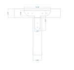 Tuscan Iron T Face Plate - Old West Iron