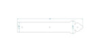 Mediterranean Wrought Iron Garage Door Dummy Hinge Strap - Old West Iron