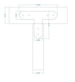 Classic Iron T Face Plate - Old West Iron