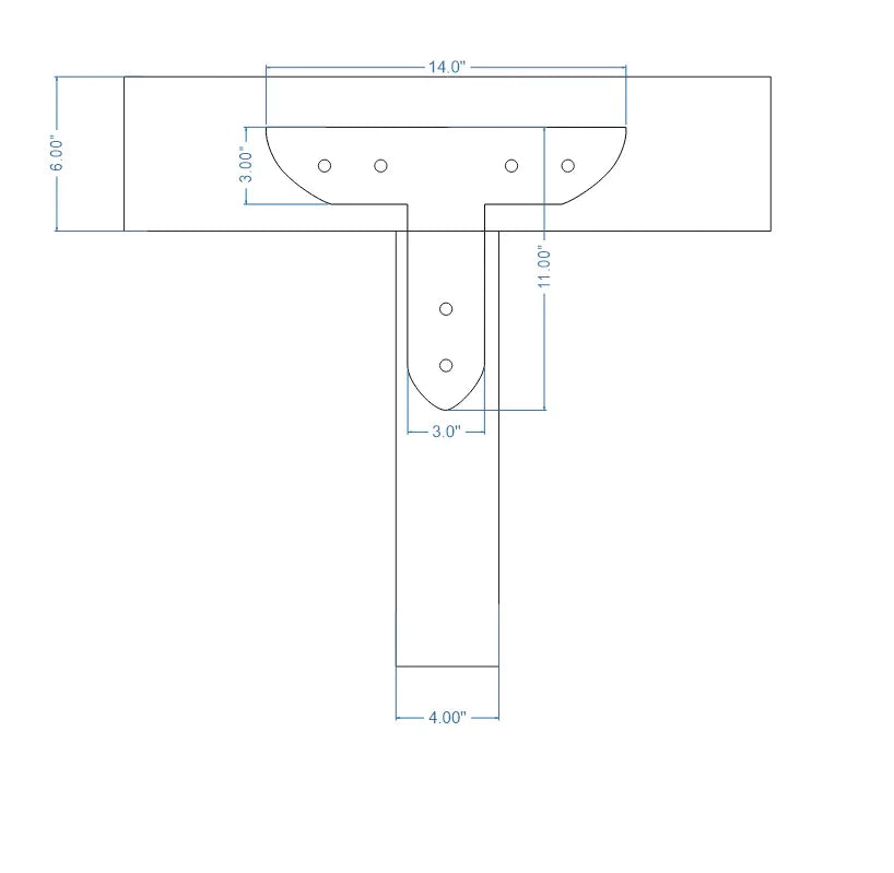 Tuscan Iron T Face Plate - Old West Iron
