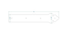 Mediterranean Wrought Iron Garage Door Dummy Hinge Strap - Old West Iron