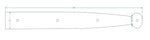Heritage Iron Garage Door Dummy Hinge Strap - Old West Iron