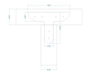 Tuscan Iron T Face Plate - Old West Iron