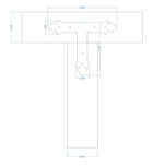 Mediterranean Iron T Face Plate - Old West Iron