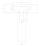 Colonial Iron T Face Plate - Old West Iron