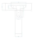 Tuscan Iron T Face Plate - Old West Iron