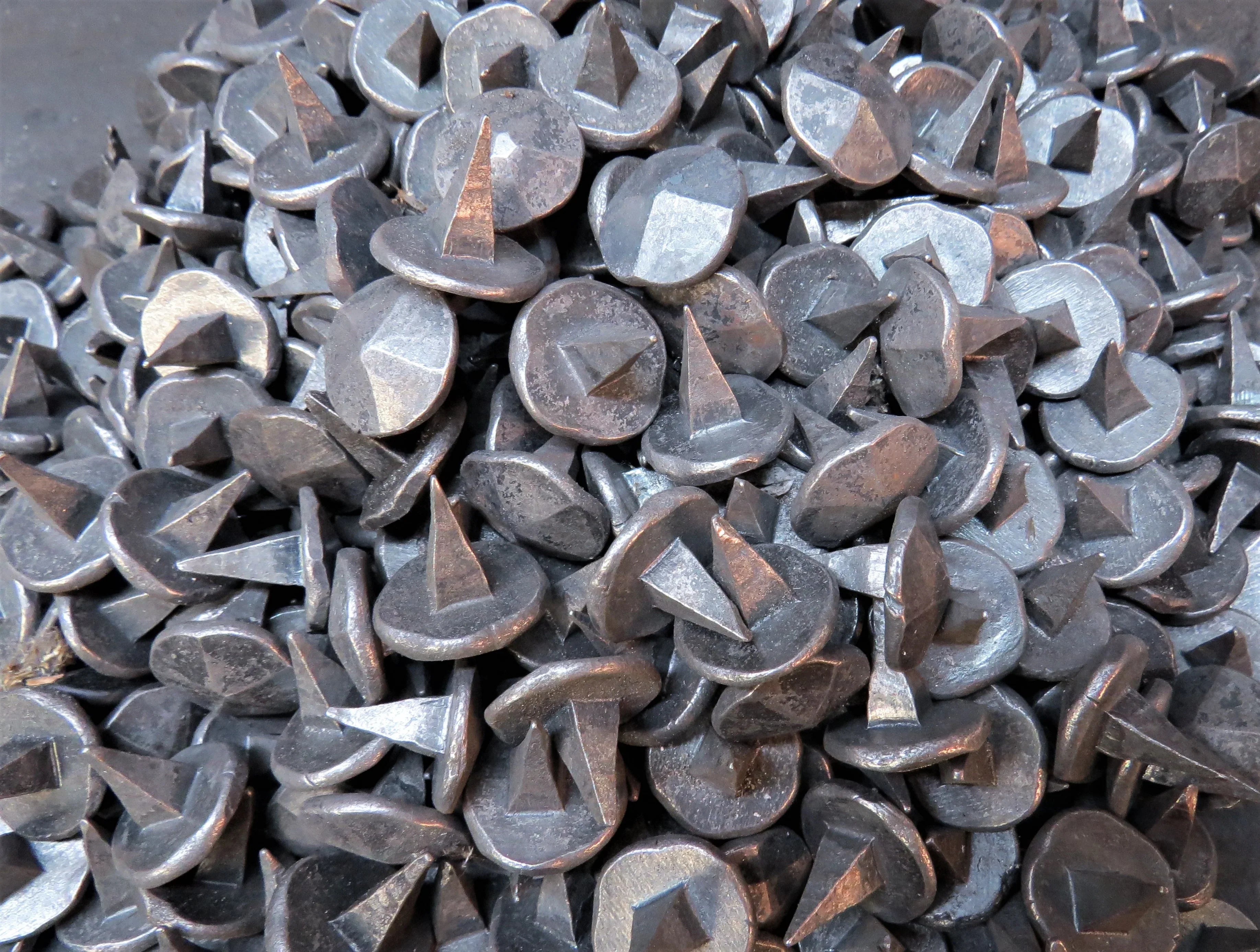 1 1/4" Rough Lot of 200 Clavos / Decorative Nail Heads - Old West Iron