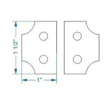 Transitional Iron Hinge - Old West Iron