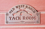 Tack Room Sign - Old West Iron