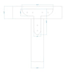 Tuscan Iron T Face Plate - Old West Iron