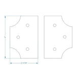 Transitional Iron Hinge - Old West Iron