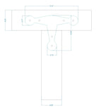 Revolutionary Iron T Face Plate - Old West Iron