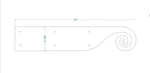 Greek Ionic Iron Garage Door Dummy Hinge Strap - Old West Iron