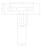 Traditional Tuscan Iron T Face Plate - Old West Iron