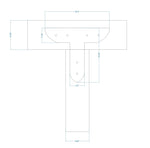 Tuscan Iron T Face Plate - Old West Iron