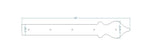 Cottage Iron Garage Door Dummy Hinge Strap - Old West Iron